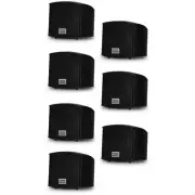 Acoustic Audio AA321B Indoor Black Mount Speakers 1400W 7 Piece Set AA321B-7S