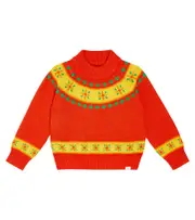 [Tinycottons] Tinycottons Folky cotton and wool sweater Y 12 red