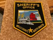 Colorful Train patch Well County Sheriff State North Dakota SD