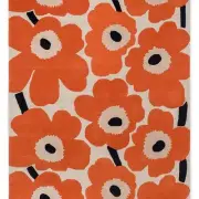 NEW Marimekko Unikko Rug Orange Red 350x250cm