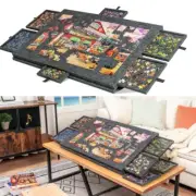 Tilting Puzzle Board with 2-in-1 Designed Stand & Cover Lightweight Jigsaw Table