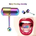 Vibrating Tongue/Belly Button Ring Stainless Steel Stud Body Piercing Jewelr PSG