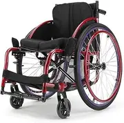 KYOFIS Aluminum Alloy Foldable Sports Professional Manual Wheelchair with Storage Bag, Pneumatic Tires, 100KG Load Bearing