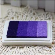 Ink Pad Craft Oil Gradient Color Based DIY Ink Pad Rubber Stamps Paper Scrapbooking 15 Colors Finger Paint Ink Pads (Size : Purple JB)