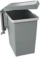 ELLETIPI PBN asg34 Line Swing 2.0 Automatic Large Capacity Plastic Door Bin 18 liters, Nylon, Dark Gray