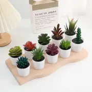 Desk Decoration Artificial Succulent Bonsai Fake Plants Mini Bonsai Home