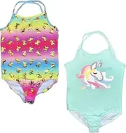 [Sunny Beach] Bathing Suits for Girls - Beach Swimsuits - Tankini Top & Bikini Bottom Kids Bathing Suits for Swimming & Bathing (2-Piece)