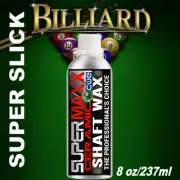 BILLIARDS POOL CUE STICK CERAMIC SHAFT WAX SMOOTHER BETTER STROKES - 8OZ/237ML