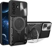 Ysnzaq Armor Case for Samsung Galaxy A36, Military Grade Shockproof Protective Cover with Kickstand for Samsung Galaxy A36 CQ Black