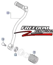 NEW OEM 2000-2006 SUZUKI JR50 KICKSTARTER ASSEMBLY KIT 26300-04410