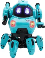 GLSTOY Child Electric Robot Toy Boys and Girls Robot Plaything Swing Arms Unique Visual Effects