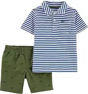 [Carter's] Baby Boys Stripe Polo Sunglasses Shorts Set