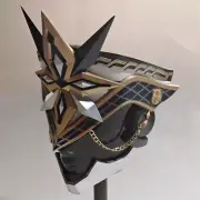 Genshin Impact II Capitano Mask Sentinel Knight Full Face Masks Cosplay Props