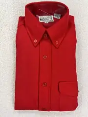 VINTAGE PENFIELD TRAILWEAR MEN'S WOOL BLEND FLANNEL SHIRT SZ M RED NOS