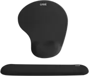 Crest Ergonomic Keyboard & Mouse Pad (Black)