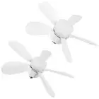 2 In 1 Hanging Five Leaf Fan with LED Light Remote Control Silent Ceiling Fan