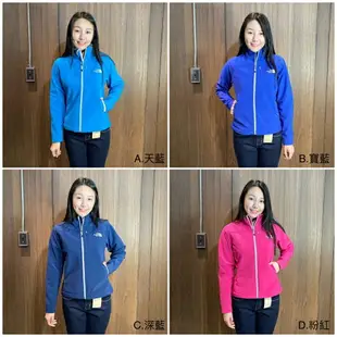 美國百分百【The North Face】立領外套 TNF 北臉 軟殼 夾克 防風防水 戶外登山 女 四色 E404