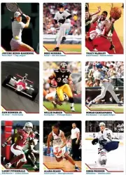 Justine Henin Fitzgerald Hornish McGrady Mussina 2006 SI for Kids 9 CARD SHEET