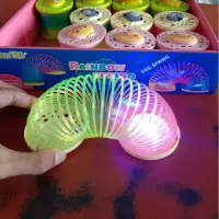 在飛比找蝦皮購物優惠-Toys PER MAGIC LED 彩虹彈簧高級玩具