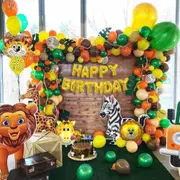 66PCS Jungle Animal Arch Balloon Set Party Supplies Kids Birthday Decoration
