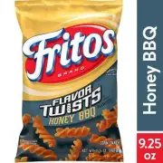 NEW FRITOS FLAVOR TWISTS HONEY BBQ FLAVORED CORN CHIPS