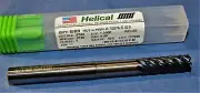 HELICAL Carbide End Mill 3/8 dia. 7 flute 1" LOC 0.020"cr 4" OAL Aplus