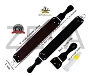 26 3/4" WIDE LEATHER SHARPENING STROP/BELT FOR STRAIGHT EDGE RAZOR & DOVO PASTE