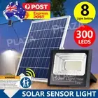 150W LED Solar Light Street Flood Sensor Remote Outdoor Garden Security Lamp AU