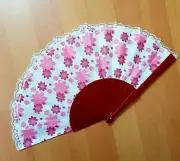 Taschenfächer Tanz Fächer Deko Fächer Fecher Handfächer Spitze Blümchen