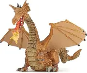 Papo Gold Dragon with Flame Figure, Multicolor