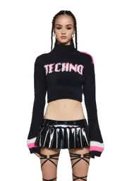 [Dolls Kill] Apres Techno Fuzzy Sweater (Brooklyn)
