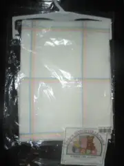 BLANK Vintage NURSERY TIME RAINBOW AFGHAN For Cross Stitch BABY BLANKET - 1990's