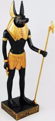 ANUBIS STATUE Egyptian God Mythology 12" GUIDE and PROTECTOR OF THE DEAD‍