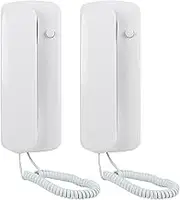 Zohisin Wired Two Way Intercom Doorphone Audio for Villa Home Office Nonvisual Interphone with 200m Operation Distance 2 Line Connected Easy to Install DIY Installation Can Be