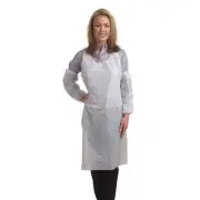 Cordova PA2A 2 MIL White Polyethylene Apron, Embossed, 28" X 46", 500-Pack