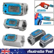 Turbine Flow Meter Electronic Digital Fuel Liquid Gas Oil Flow Meter 1/1.5/2inch
