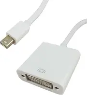 Shintaro Mini DisplayPort (MDP) to DVI Adapter – Connect Mac or Notebook to Monitor, HD TV, or Projector, 4K Resolution Support, 22cm Length