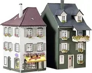 FALLER Building Kit 2-Flats with Lower Shops HO Scale