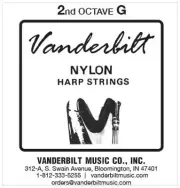 Vanderbilt Nylon Harp String – 2ND OCTAVE G
