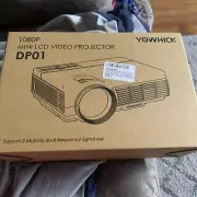NEW in Box 1080P Mini LCD Video Projector DP01 by YOWHICK