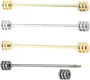 [SOESFOUFU] Pins Set Men Collar Brooch 4pcs Lapel Pin for Suit Corsage Ornament Men's Fashion Accessory