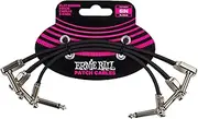 Ernie Ball 6” Flat Ribbon Patch Cable 3-Pack - Black