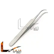 Precision Tweezer for Ingrown Hair Steel Fine Tip Curved Style Pointy End