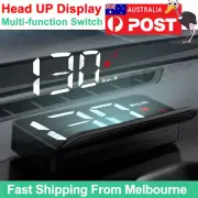 HUD Head UP GPS Speedometer Digital Display Car Speed Warning OBD2 II AU