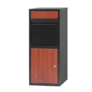 Garden Parcel Letterbox Drop Box Package Black