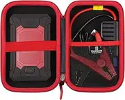 Car Jump Starter Case, Hard Case for Portable Car Jump Starter, Storage Case (Black + Red)