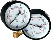 63mm Dial 0-4 Bar Side Entry Pressure Gauge 1/4inch Bsp Manometer