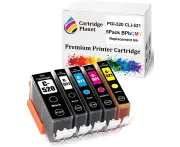 5 Pack (1BK,1PBK,1C,1M,1Y) Compatible Ink for Canon PGI-520 CLI-521 PGI520 CLI521 for Canon IP3600 IP4600 IP4700 MP540 MP550 MP560 MP620 MP630 MP640 MP9...