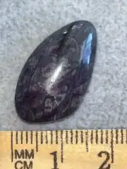 Sugilite Orbicular w/ chalcedony-Natural- Rare - Unique- cut/polished Cabochon