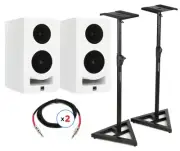 Kali Audio IN-5 5 inch Powered Studio Monitor Pair with Stands and Cables -